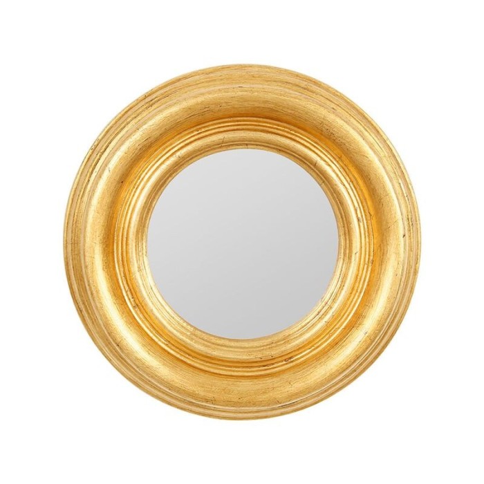 MIROIR DRACHMA CHAMPAGNE D26CM | DECO