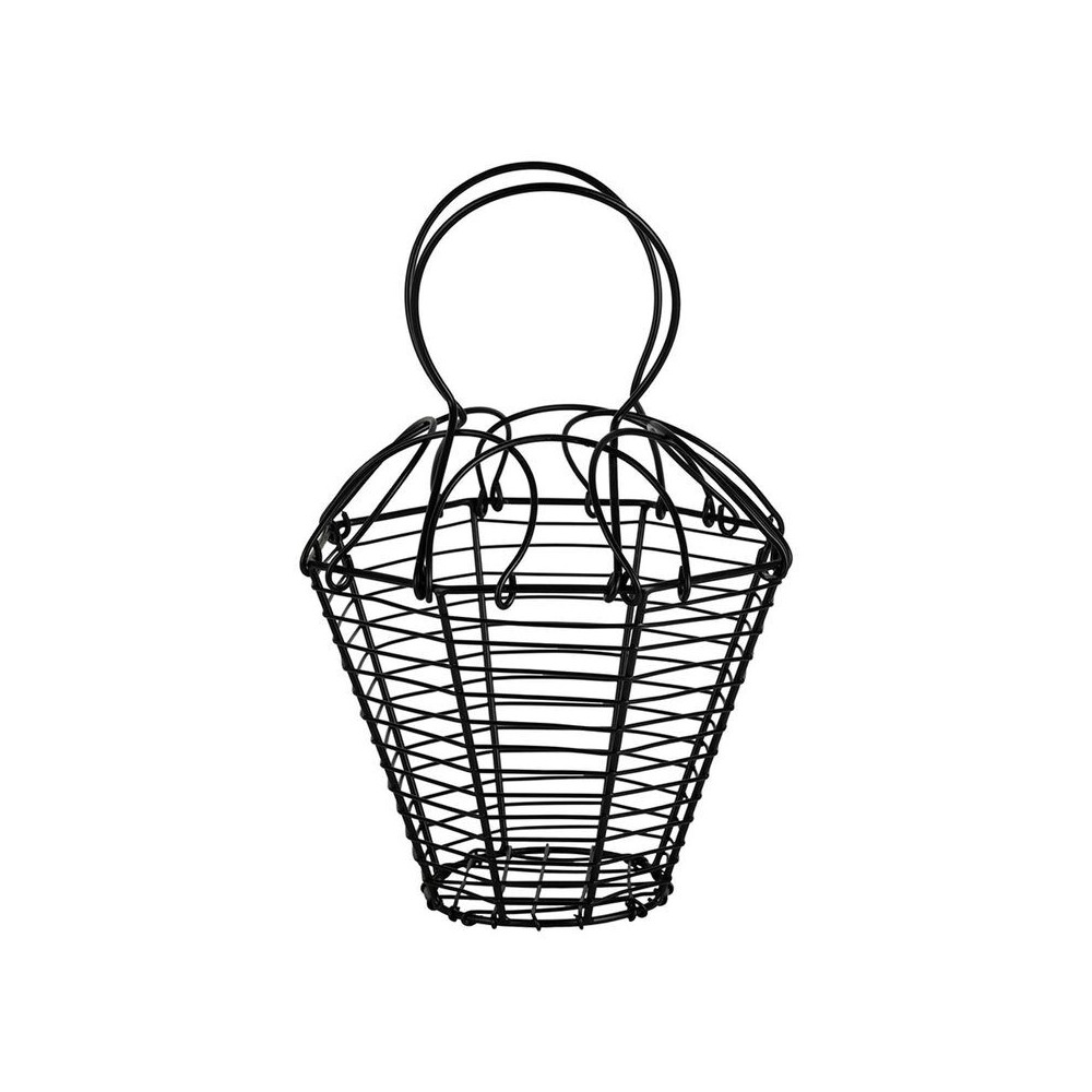 PANIER RESERVE NOIR D20XH30CM | DECO