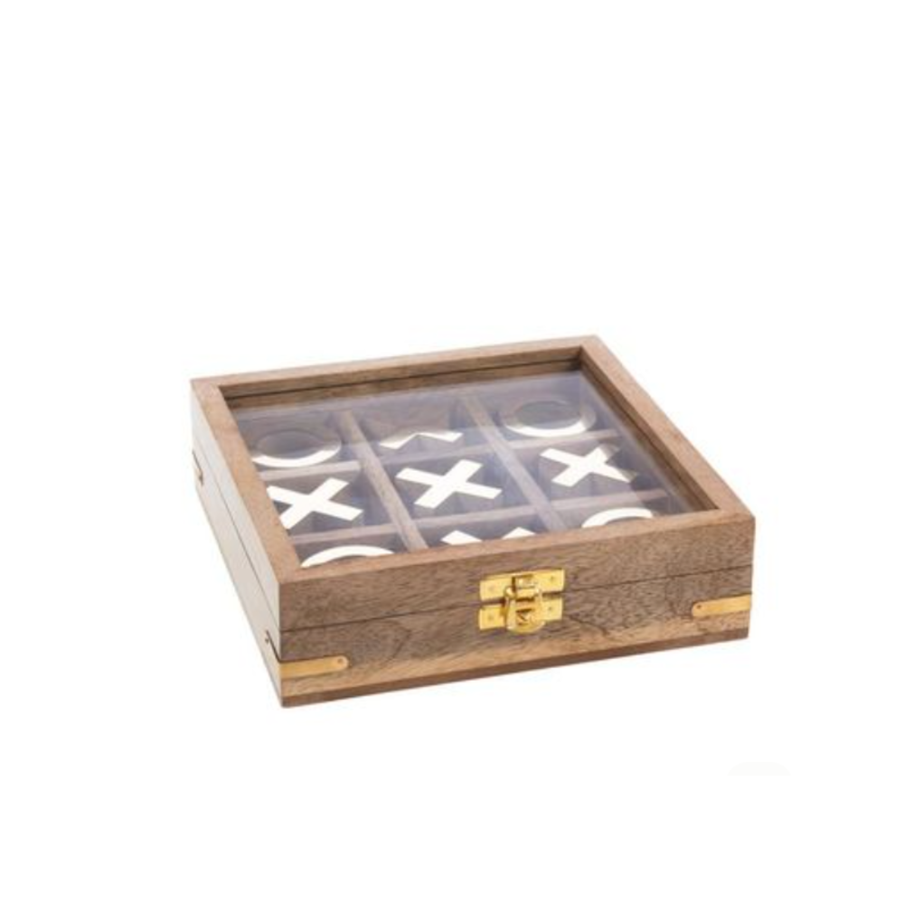 BOITE BOIS CLAIR TICTACTOE | DIVERS