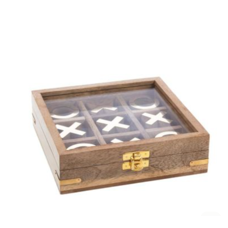 BOITE BOIS CLAIR TICTACTOE | DIVERS