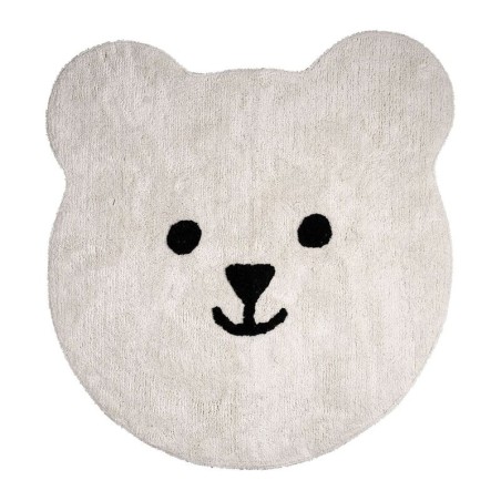 TAPIS OURS SONGE  BLC 100X105CM