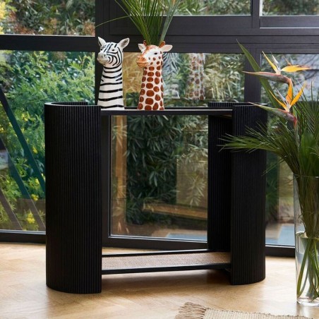 CONSOLE SAORI NOIR+NT 94X35H75 | MEUBLES