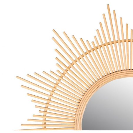 MIROIR SOLAIR NAT D60CM BAMBOU | DECO