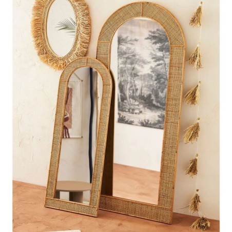 MIROIR TAMBA NT 70X160.5 ROTIN | DECO